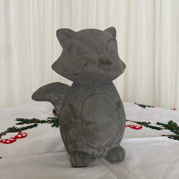 Fox grey cement small heavy statue! Sculpture! - Picture 1 of 13